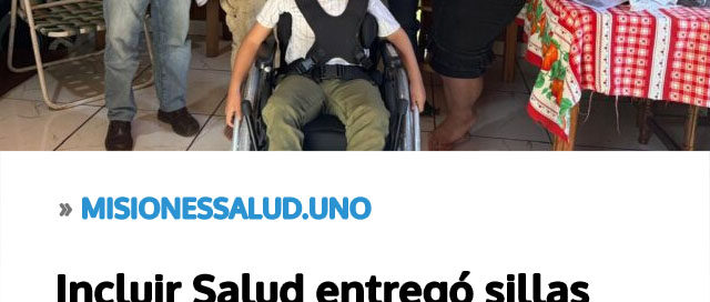 Incluir Salud entregó sillas posturales para mejorar la calidad de vida de pacientes en Misiones