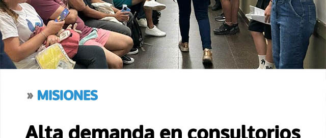 Alta demanda en consultorios de especialidades médicas en toda la provincia