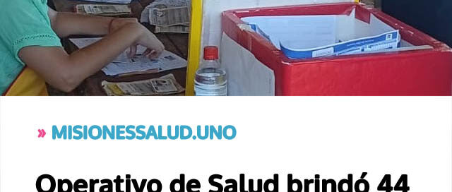 Operativo de Salud brindó 44 atenciones médicas y aplicó más de 50 vacunas en una aldea