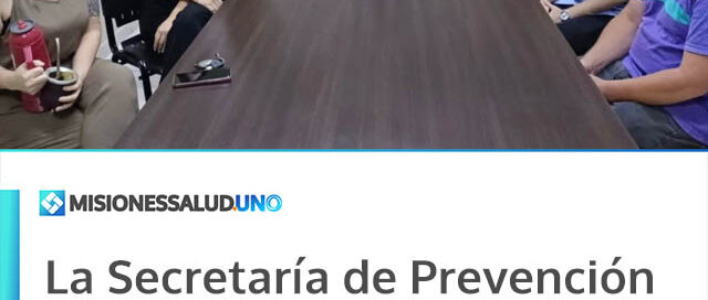 La Secretaría de Prevención de Adicciones planifica acciones con el equipo del DTC Posadas