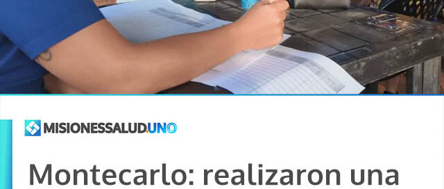 Montecarlo: realizaron una nueva Jornada de Salud en el barrio Vista Alegre