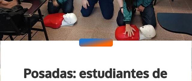 Posadas: estudiantes de la UCAMI participaron de una capacitación en RCP y primeros auxilios