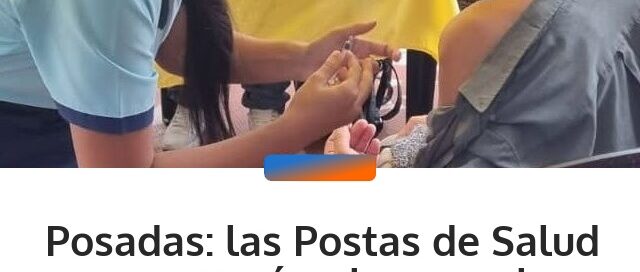 Posadas: las Postas de Salud recorrerán plazas y el Mercado Concentrador con atención y vacunación gratuita